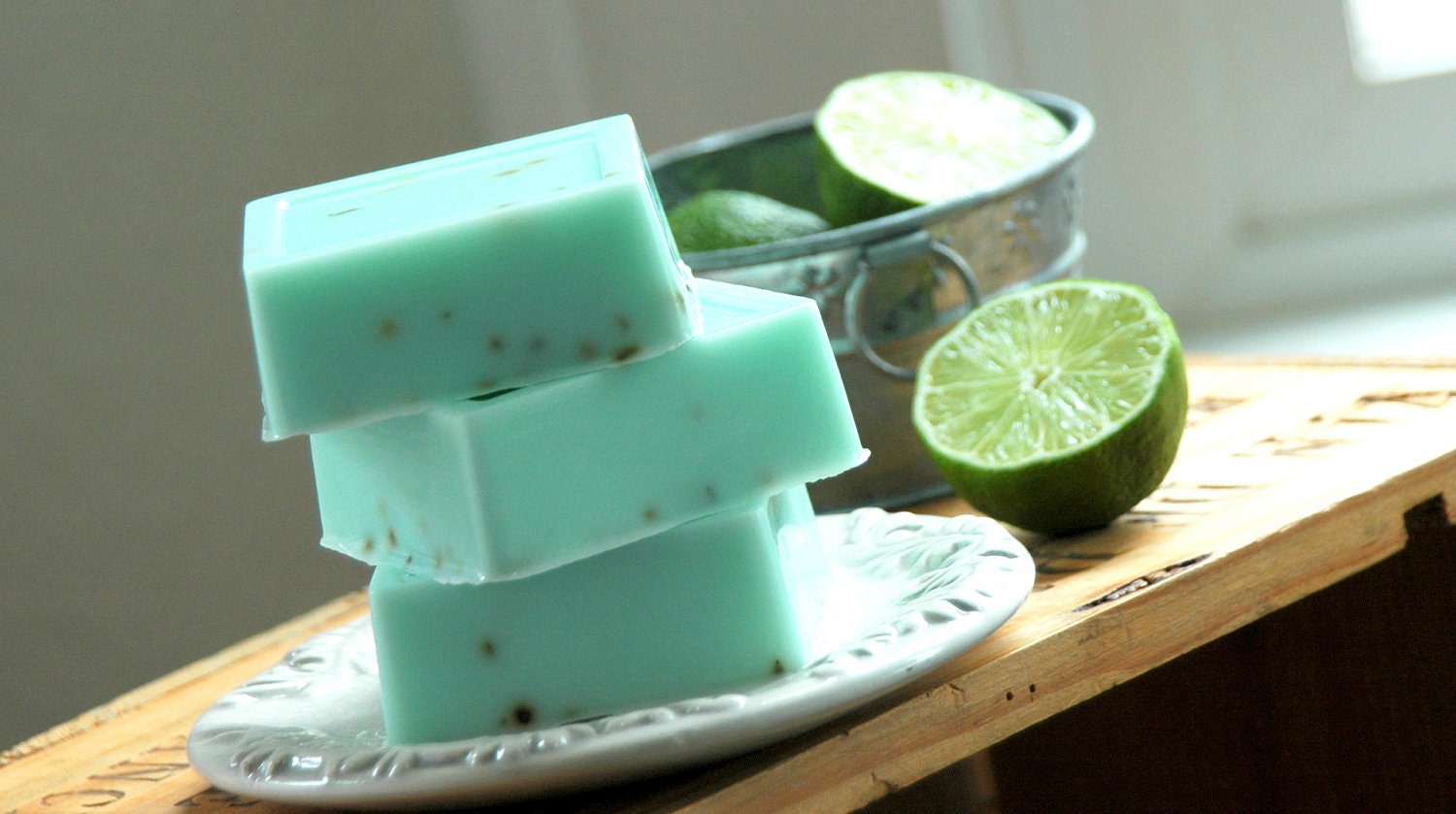 Basil Lime . Shea Butter Soap . FOR MEN