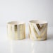 Gold Chevron Vessel