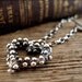 Open Heart Front Toggle Necklace in Sterling Silver