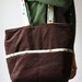 Sweet Baby Mommy Bag Diaper Bag (Brown Corduroy Leaves) READY TO SHIP