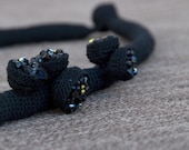 cotton and Swarovski crystals wrap