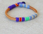 leather and cotton bracelet