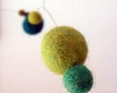 Woodland colours Polka Dot mobile by PukaPuka.
