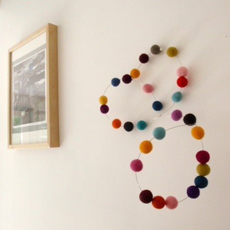 Spiral Polka Dot mobile in spectrum