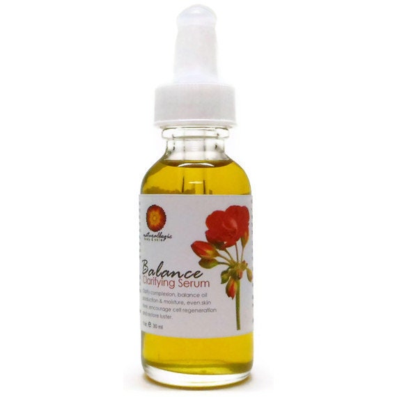 Organic Clarifying Serum - Restore Luster and Balance. Natural Organic Skin Care. VEGAN.