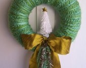 Tree and Yarn Wreath