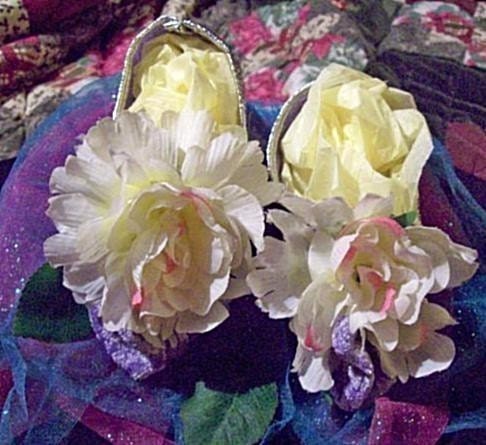 Fairy Princess Flower Fairy Costume Shoes Slippers-Faeryspell Creations