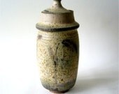 Vintage 1960s Modernist Studio Pottery Lidded Jar by Sheldon Kaganoff