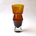Modernist Riihimaki Amber Glass Vase