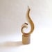 Modernist Glass Sculpture by Elio Raffaeli for  Cenedese Dantes Flame