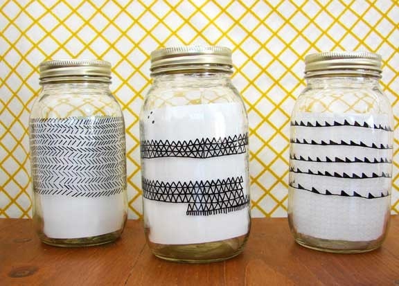 Hand drawn Ball mason jar