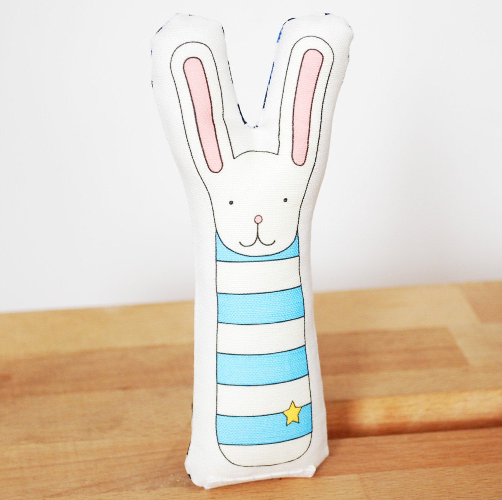 mini printed bunny