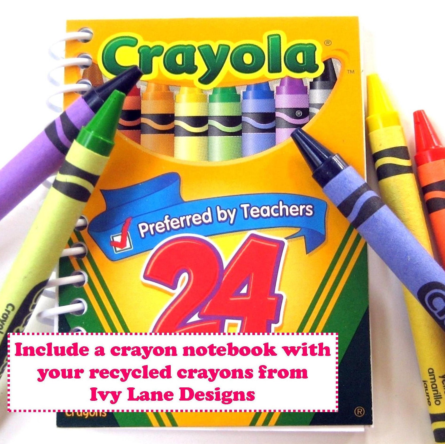 Kids' NUMBER CRAYONS - Party Pack of 20 Favors - CHOOSE Three, Four, Five, Six, Seven, Eight or Nine -Yellow, Pink, Green, Orange, Blue, Etc