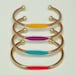 Hand Painted Brass ID Bracelet