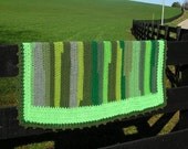 Green Blanket Baby Shower Gift Vegan Baby Present Green Gift