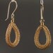 Gold Viking Knit Hoops