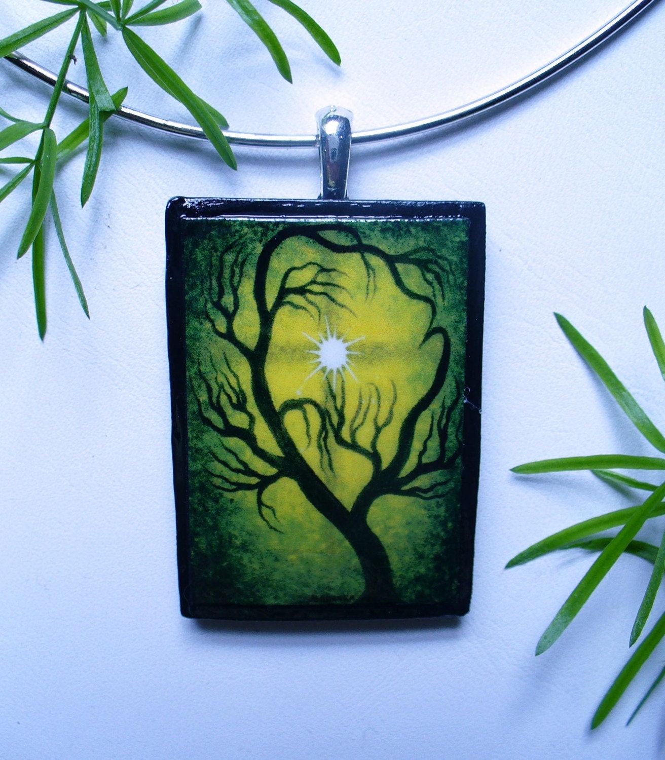 EMBRACE THE PASSION WEARABLE ORIGINAL ART PENDANT