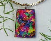 IN THE JUNGLE THE MIGHTY JUNGLE   WEARABLE ART PENDANT