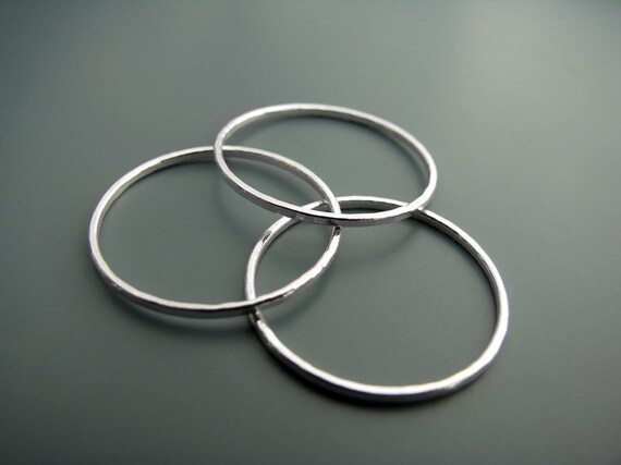 Skinny trio - stacking rings
