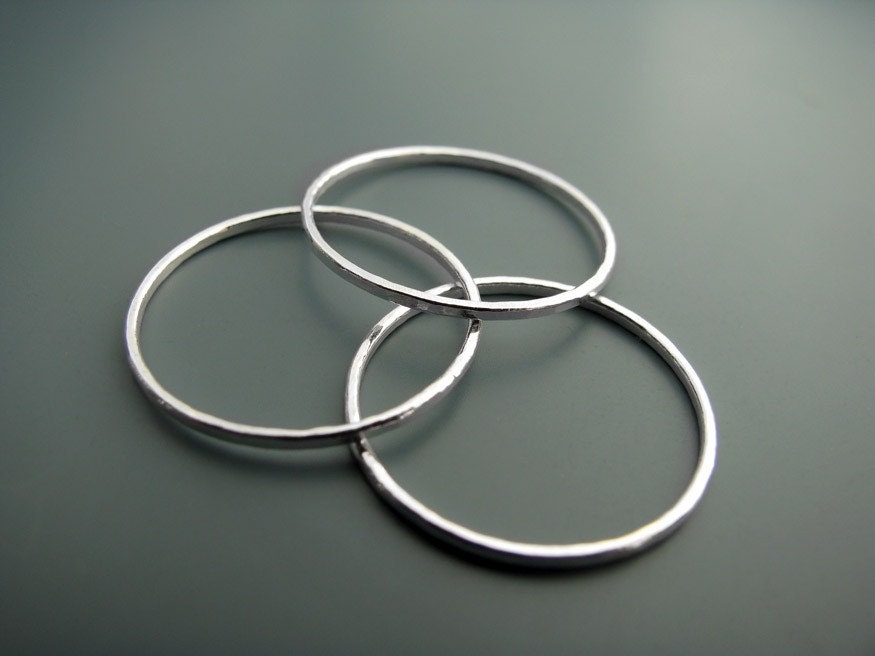 Skinny trio - stacking rings
