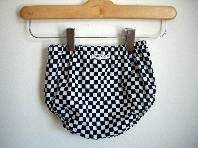 Black and White Checkers  - Diaper Covers -  Girl - Boy - Photo Prop - Bottoms