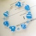 SALE Bubbles Lampwork and sterling silver bracelet