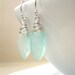 Sea foam Chalcedony earrings in aqua mint