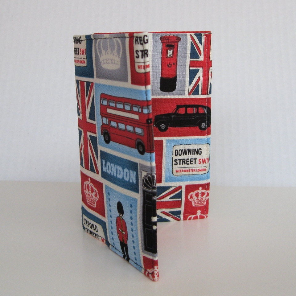 Passport Fabric Case Cover - I Love London