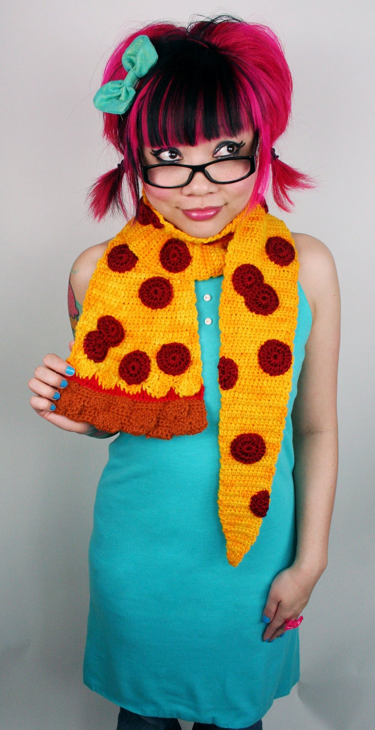 Pepperoni Pizza Scarf - Made To Order