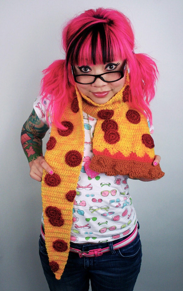 Pepperoni Pizza Scarf - Made To Order
