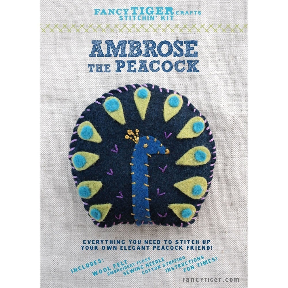Ambrose the Peacock Stitchin' Kit