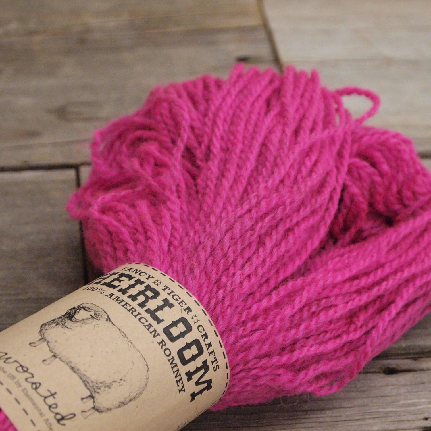 Heirloom 100% American Romney Worsted Yarn - Cabbage