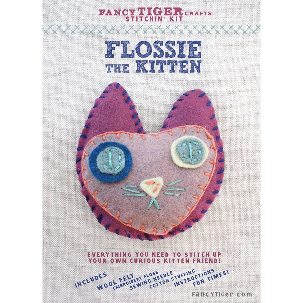 Flossie the Kitten Stitchin' Kit