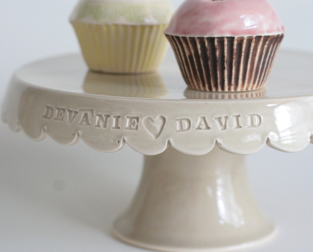 Custom Wedding Cake Stand - 7 inch - color options