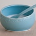 Salt Cellar and Spoon - Aqua