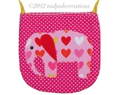 Girls Pink Elephant Pocket Purse - for Little Girls to Tweens