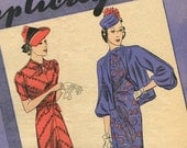 Simplicity Fashion Forecast March 1938 pattern booklet in PDF