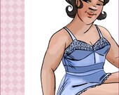 NVL 1940s bra and tap panties pattern set 46 bust PLUS SIZE