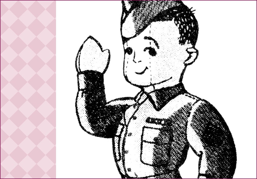 NVL My WWII Soldier Doll toy pattern in PDF