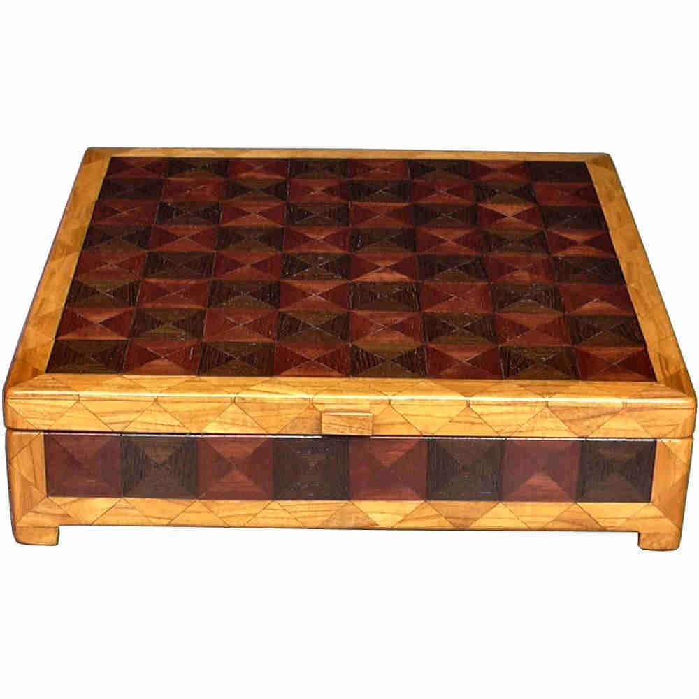 Wenge, Purpleheart and Ash Chess Box