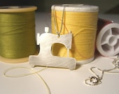SEWING MACHINE sterling silver necklace