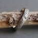 wood grain ring THIN PLYWOOD sterling sz 8 woodland