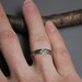 wood grain ring THIN PLYWOOD sterling sz 8 woodland