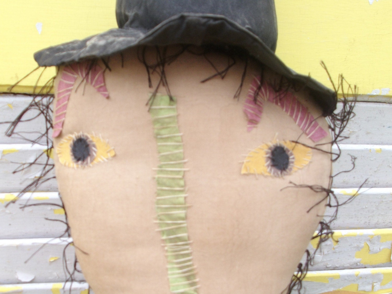 Primitive Halloween Witch Big Head - Ready to Ship