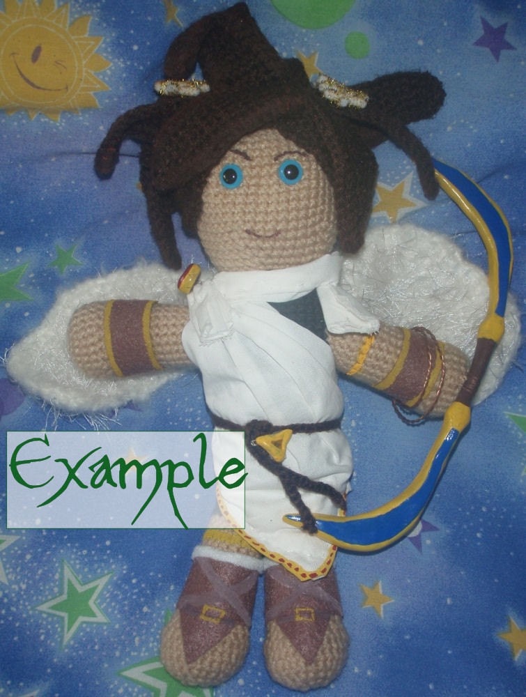 Made to Order 12 inch Crocheted Plushie Art Doll - Fully Customizable