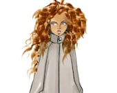 Vogue II - Fashion Illustration Print - Brooke Hagel