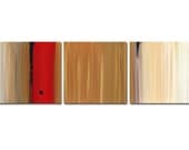 Gold Abstract Painting Red Art Brown Tan White Black Asian Contemporary Modern Triptych Large Canvas - The Power Of One Earth Tone