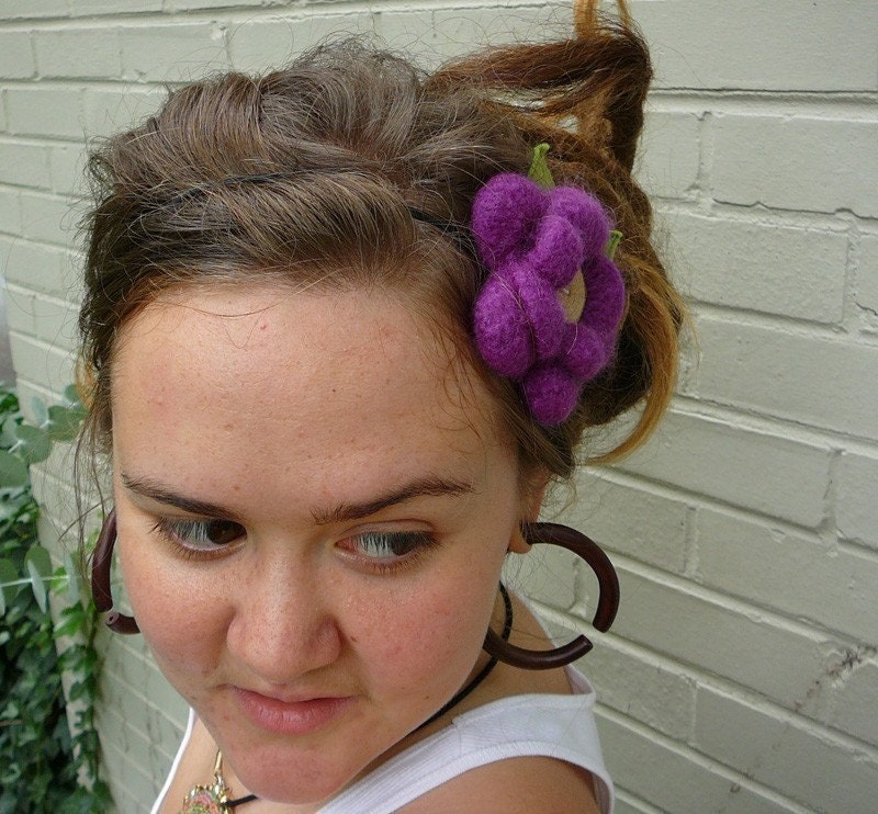 Make mine a MINI Felted wool flower stretch band CHOOSE COLOR