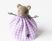 Tiny Mouse In A Dress- Miniature Clay Art Sculpture by humbleBea