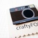 Wood Camera Pin - Brown Vintage Leica